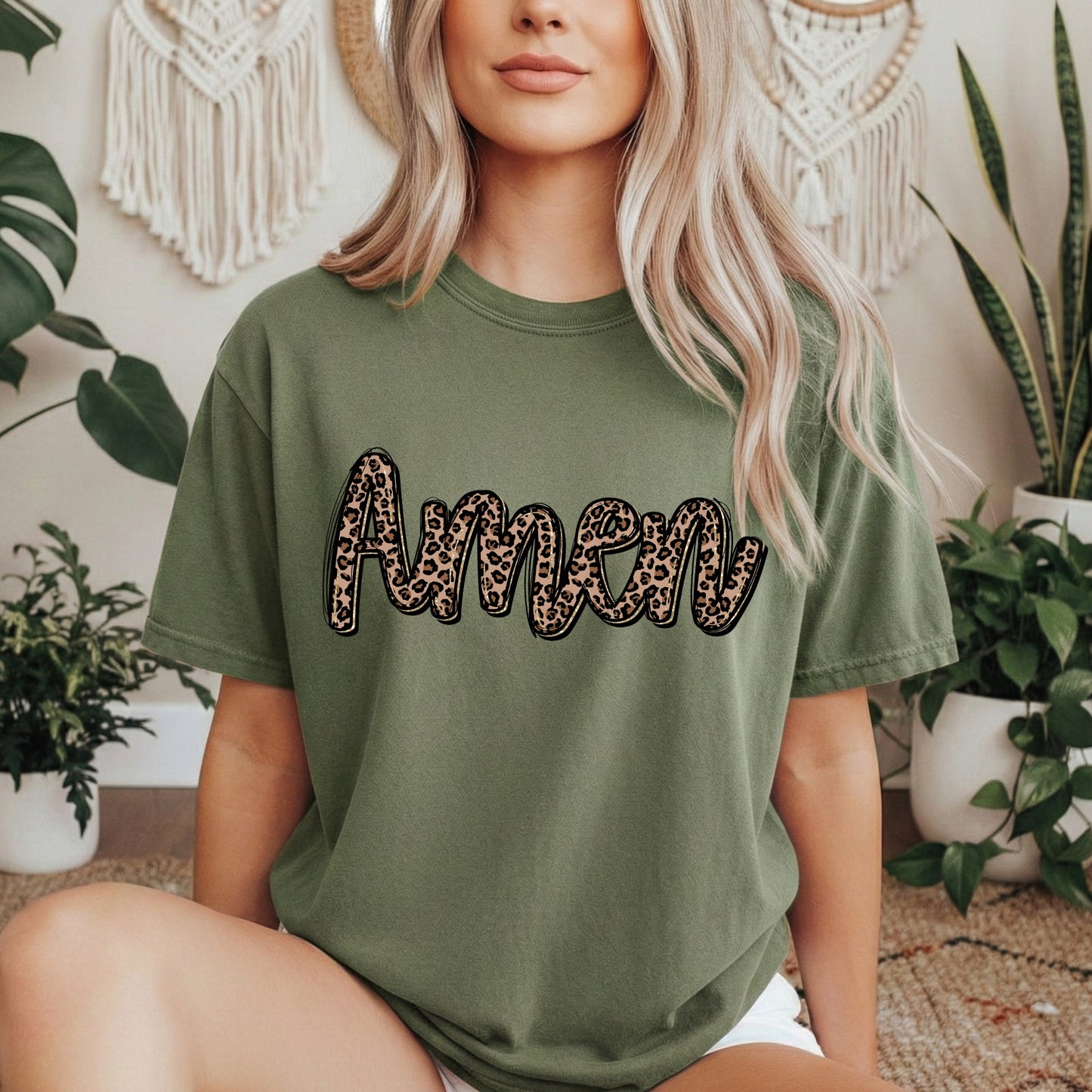Amen Leopard Print Clear Film Screen Print Transfer (Not DTF)