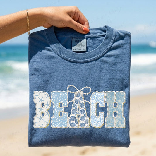 Beach Clear Film Screen Print Transfer (NOT DTF)